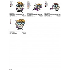 Package 4 Dexter Embroidery Designs